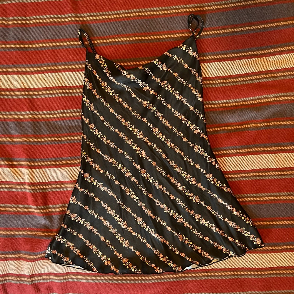 Free People Cowl Neck Silk Dress sz S
